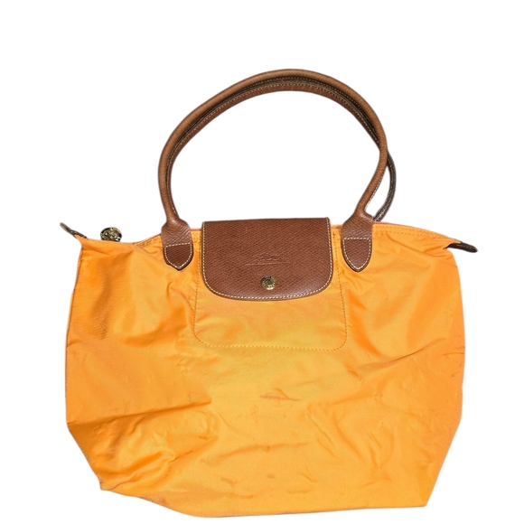 Longchamp Les Pliages Tote Orange Sherbert. - Picture 2 of 11